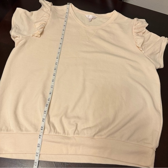 Lc Lauren Conrad Peach / Cream Tee Size XXL - Picture 6 of 7